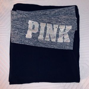 PINK Victoria’s Secret Bootcut Foldover Yoga Pants